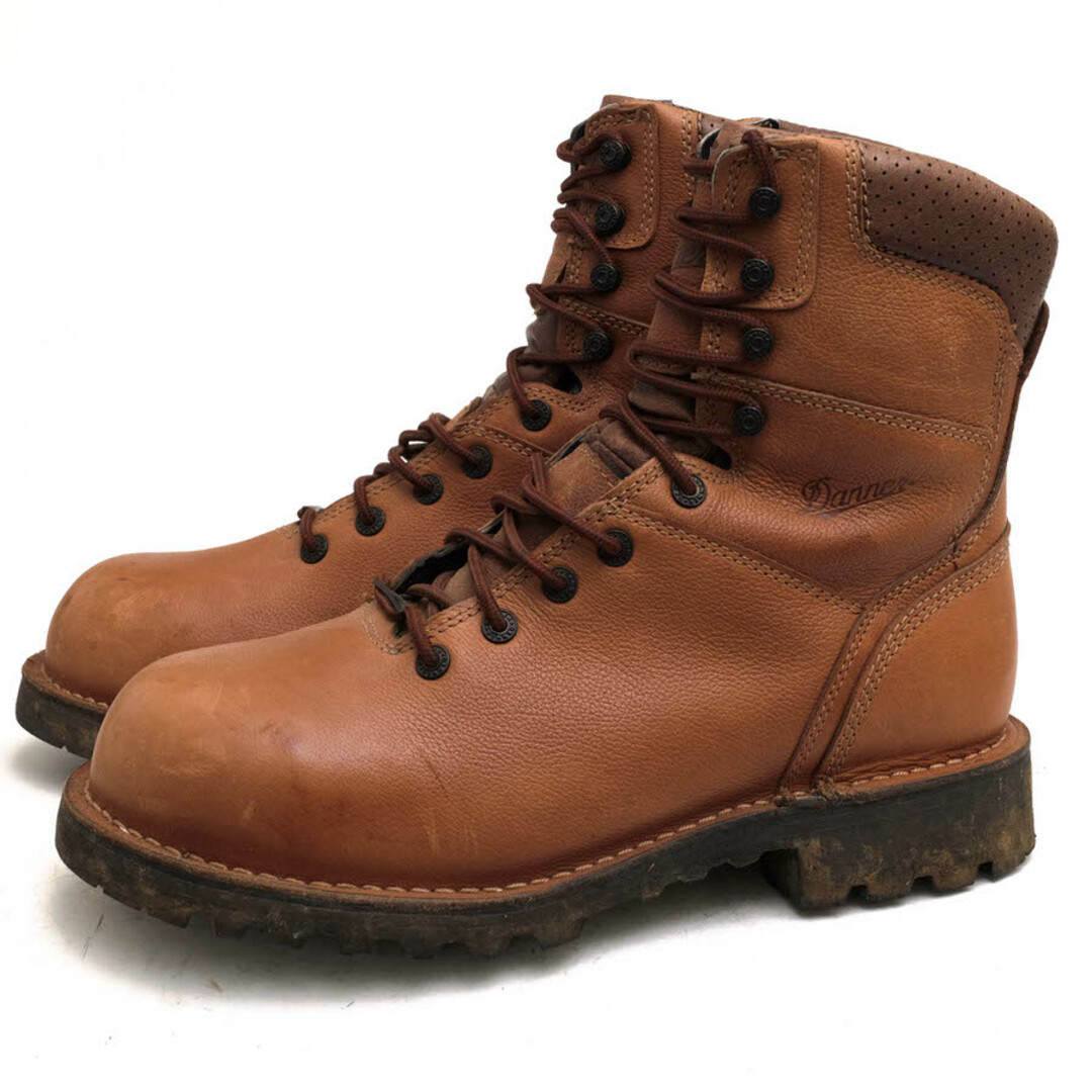 ダナー／Danner ワークブーツ シューズ 靴 メンズ 男性 男性用レザー 革 本革 ブラウン 茶  16015 WORKMAN GTX 8" BROWN 400G NMT プレーントゥ Vibramソール ステッチダウン製法