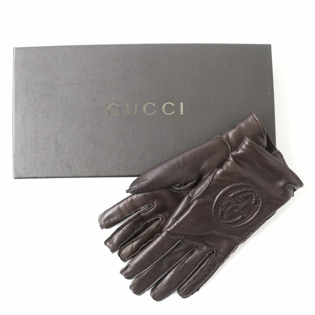 Gucci - 極美品△イタリア製 GUCCI グッチ レディース 裏地カシミヤ100