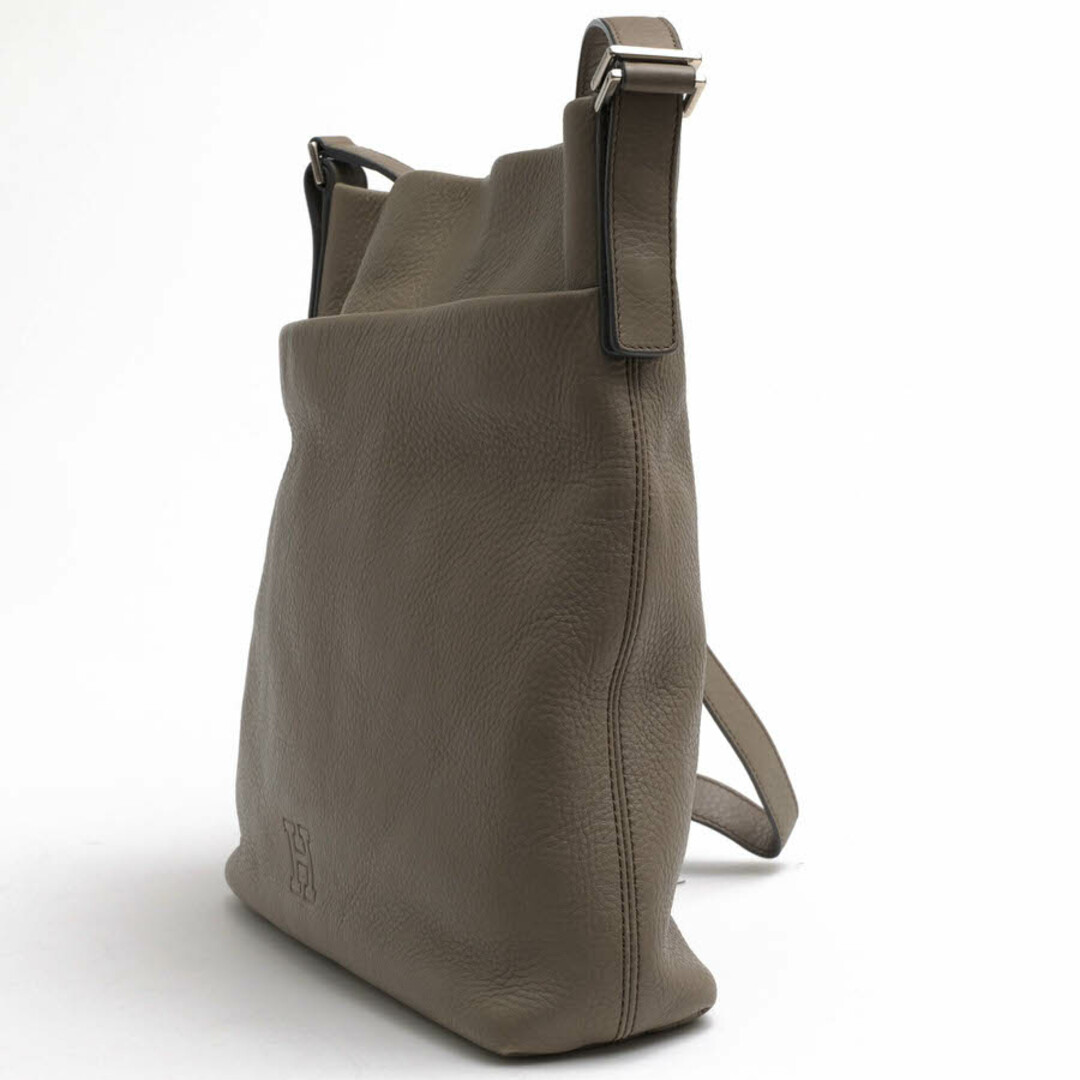 ヒロフ／HIROFU バッグ ショルダーバッグ 鞄 レディース 女性 女性用レザー 革 本革 グレー 灰色  VITA ヴィータ シボ革 シュリンクレザー レディースのバッグ(ショルダーバッグ)の商品写真