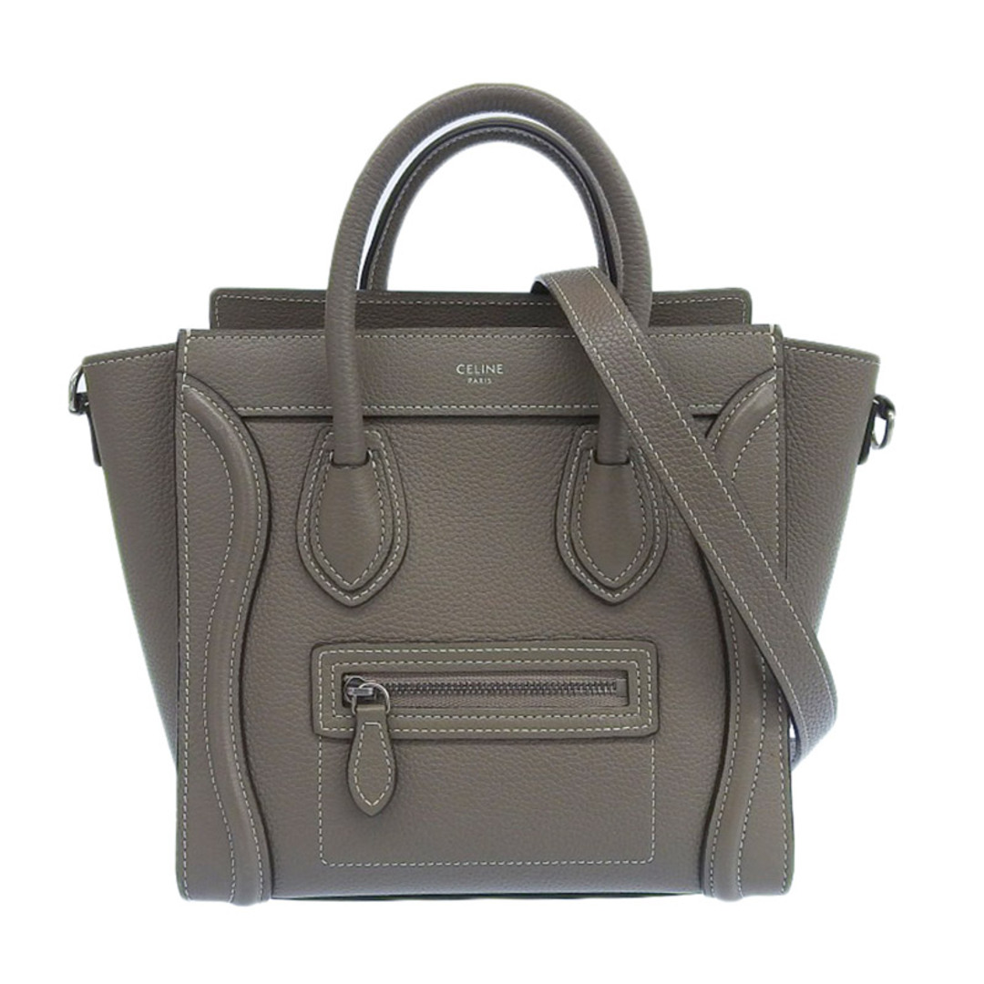 セリーヌ CELINE ラゲージ ナノショッパー 2WAYバッグ ハンドバッグ ショルダーバッグ レザー グレージュ  新入荷 OB1578付属品について