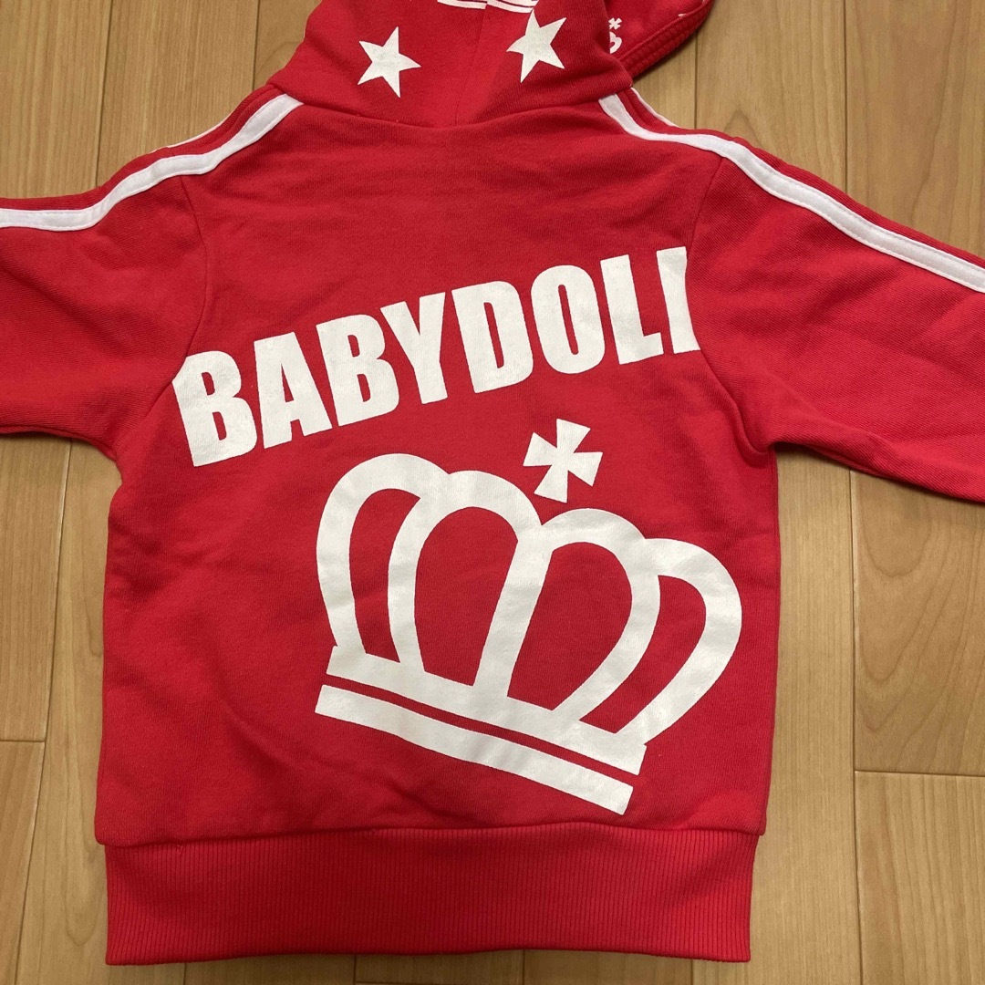 BABYDOLL(ベビードール)のベビードール　パーカー　110  babydoll  綿 キッズ/ベビー/マタニティのキッズ服男の子用(90cm~)(ジャケット/上着)の商品写真