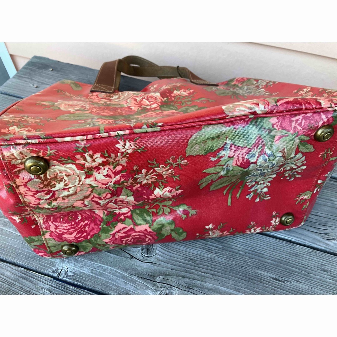 キャスキッドソンのレアな花柄バッグ　トートバッグ　旅行カバン