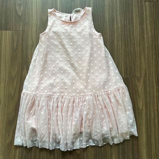 エイチアンドエム(H&M)のH&M女の子用ピンクワンピース5〜6歳用　(ワンピース)