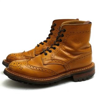 トリッカーズ(Trickers)のトリッカーズ／Tricker's レースアップブーツ シューズ 靴 レディース 女性 女性用レザー 革 本革 ブラウン 茶  L5411 メダリオン カントリーブーツ ウイングチップ ウイングチップ グッドイヤーウェルト製法(ブーツ)