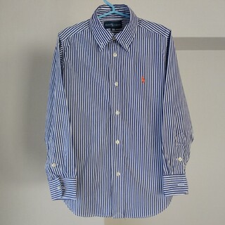 ラルフローレン(Ralph Lauren)のラルフローレン　ストライプ　長袖シャツ　120 ブルー　RALPH LAUREN(Tシャツ/カットソー)