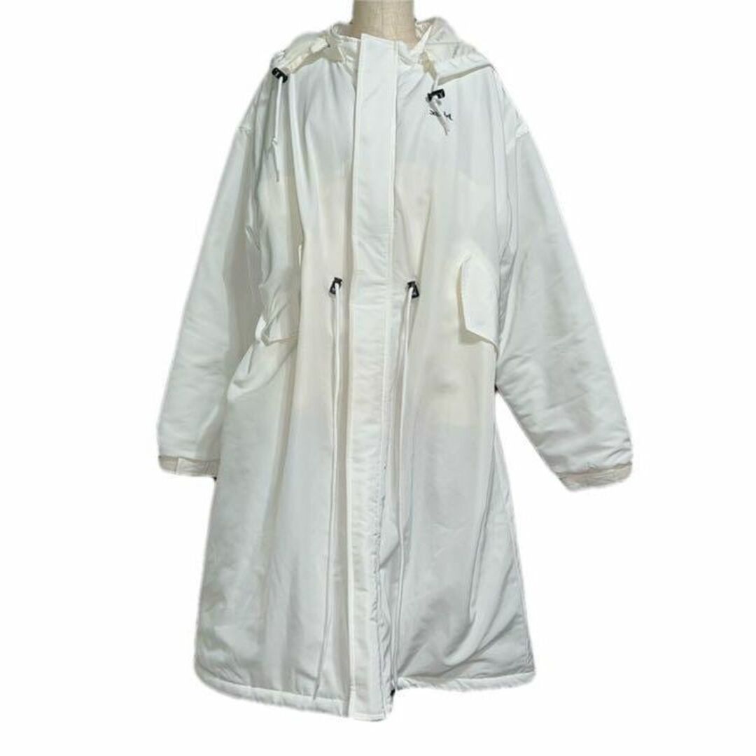 X-girl(エックスガール)のX-girl HOODED PUFFER COATフリーサイズ レディースのジャケット/アウター(ロングコート)の商品写真
