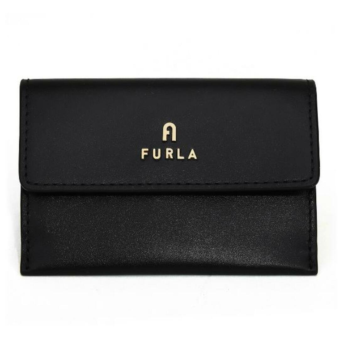 新品 フルラ FURLA カードケース カメリア CARD CASE ネロ