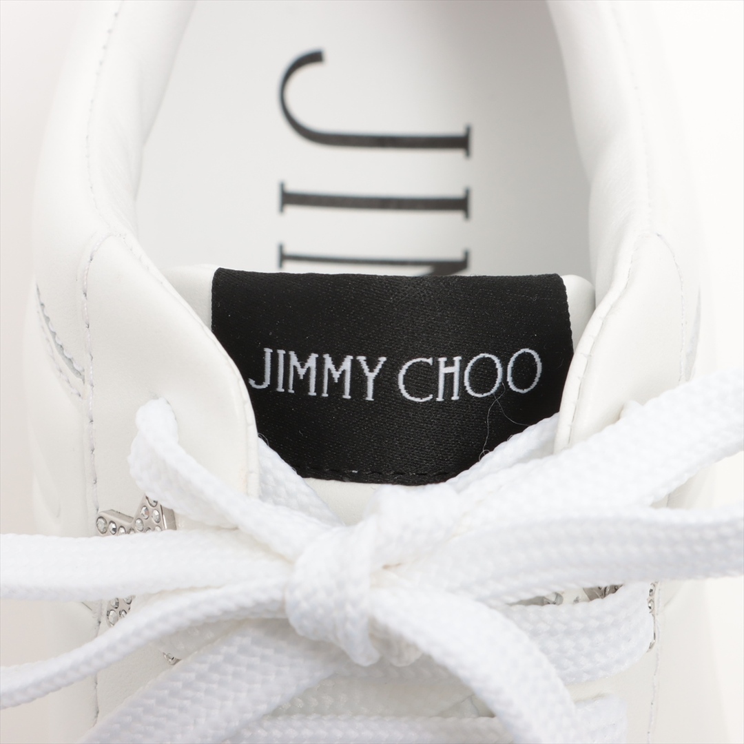 JIMMY CHOO(ジミーチュウ)のジミーチュウ  レザー 35 ホワイト レディース スニーカー レディースの靴/シューズ(スニーカー)の商品写真