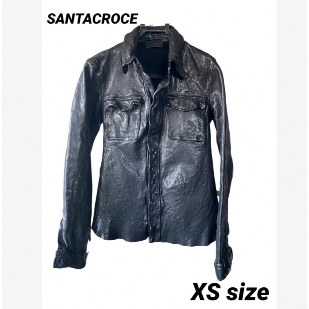 SANTACROCE - サンタクローチェ レザージャケット 牛革 XSサイズの通販 ...