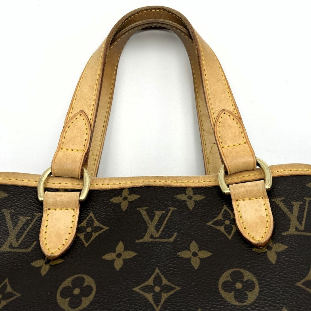 中美品 LOUIS VUITTON ルイ・ヴィトン バティニョール モノグラム トートバッグ ハンドバッグ ブラウン PVC レディース メンズ ファッション M51156 USED 7