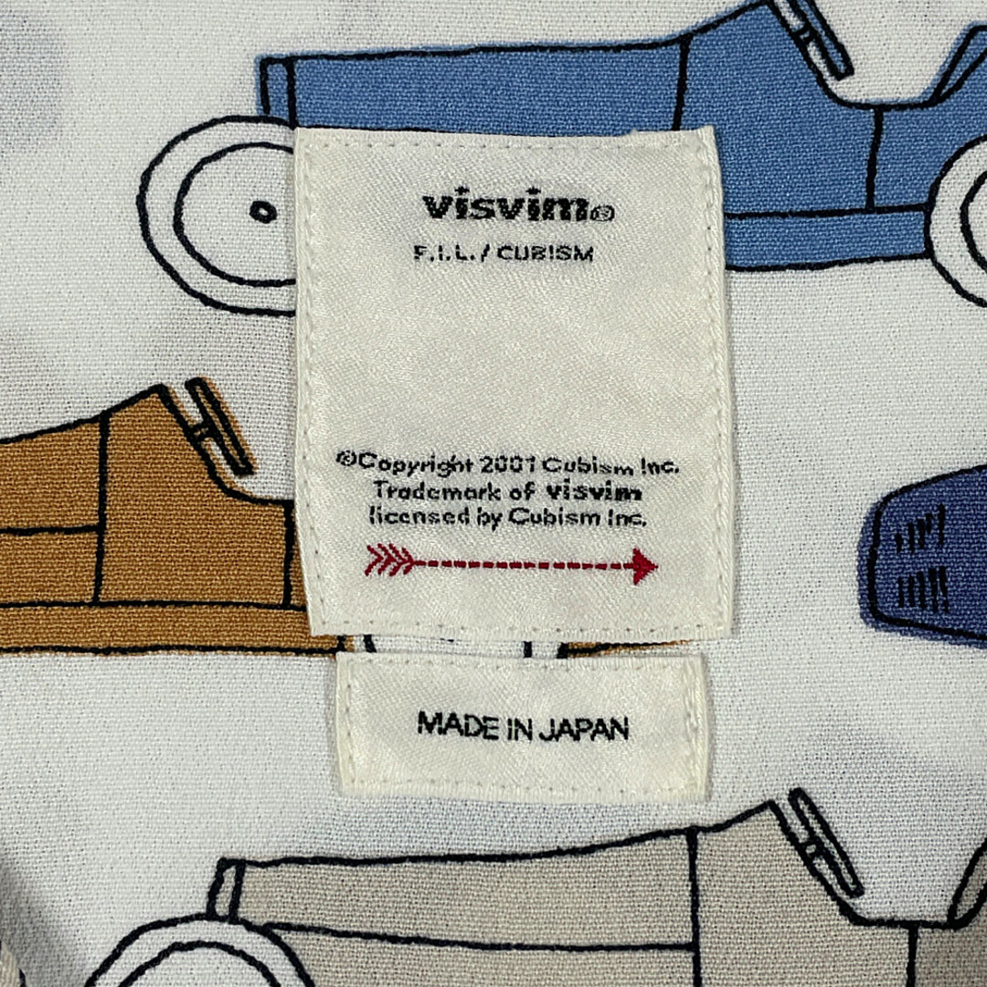 VISVIM ビズビム 品番 0121205011016 CABAN SHIRT S/S OPEN WHEELER 半袖シャツ サイズ 3 正規品 / 32363