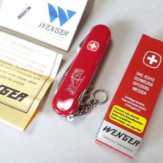 ウェンガー(Wenger)の箱と説明書付き　新品未使用　WENGER ウェンガーアーミーナイフ 11323(登山用品)