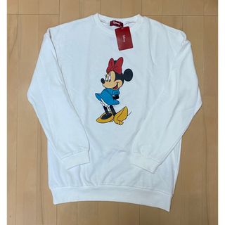 ディズニー(Disney)の新品タグ付き ミニーマウス 長袖トレーナー(トレーナー/スウェット)