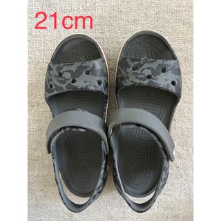 クロックス(crocs)のキッズ　クロックス　サンダル21cm(サンダル)