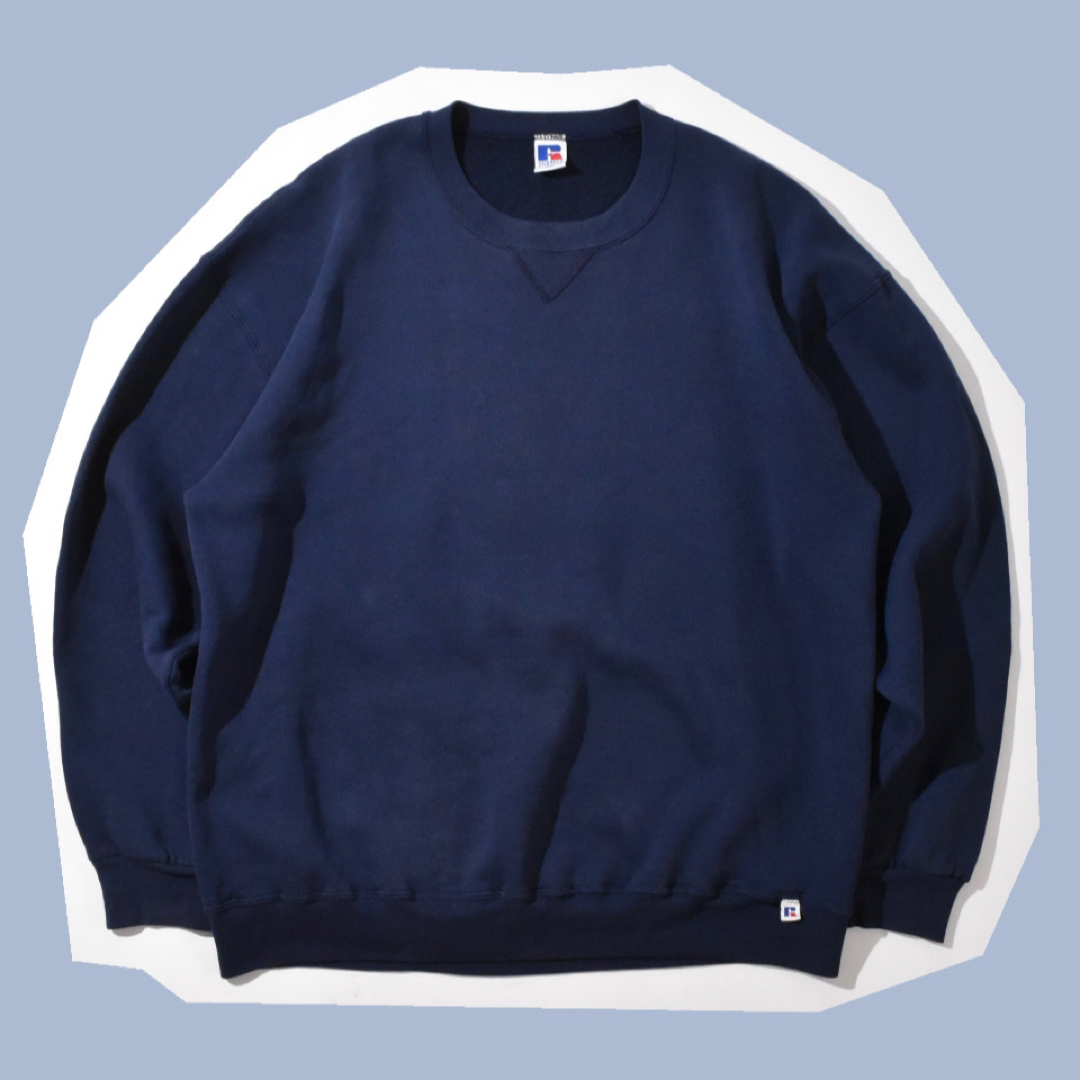 90s OLD RUSSELL ATHLETIC SWEAT NAVY XXL