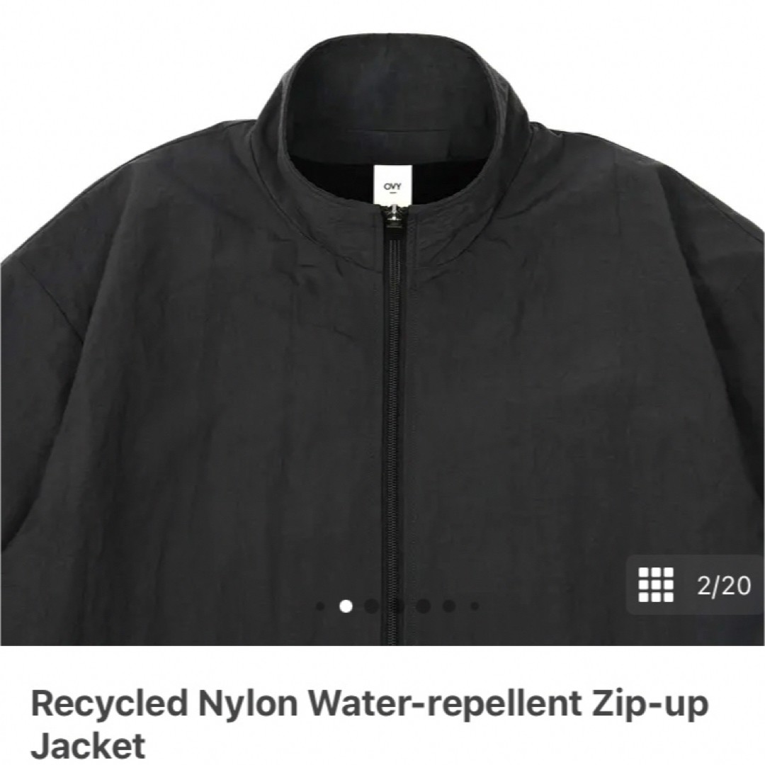 袖丈67cmRecycledNylonWater-repellentZip-upJacket