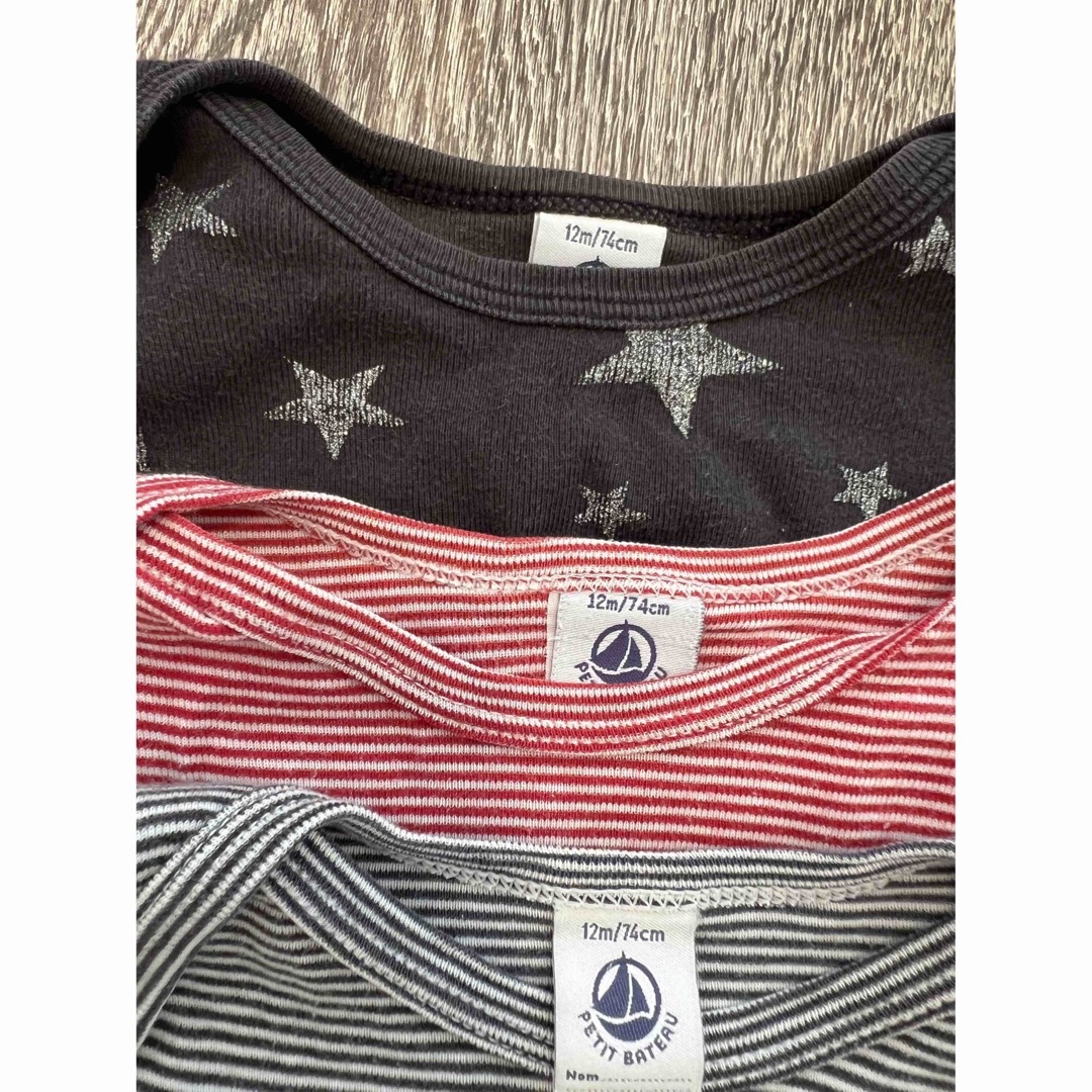 PETIT BATEAU(プチバトー)のPETIT BATEAU肌着12m キッズ/ベビー/マタニティのベビー服(~85cm)(肌着/下着)の商品写真