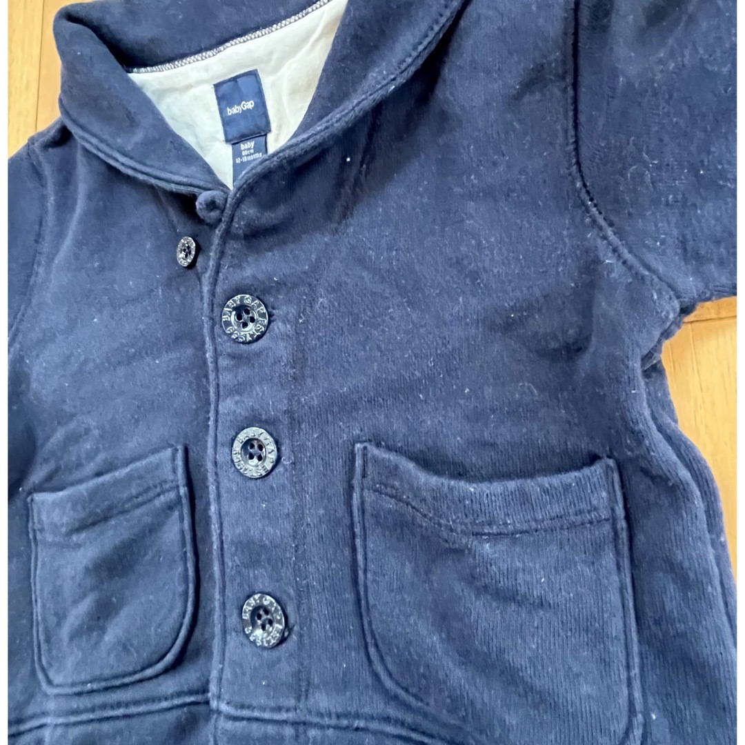 GAP Kids(ギャップキッズ)のネイビー　カーディガン キッズ/ベビー/マタニティのベビー服(~85cm)(カーディガン/ボレロ)の商品写真