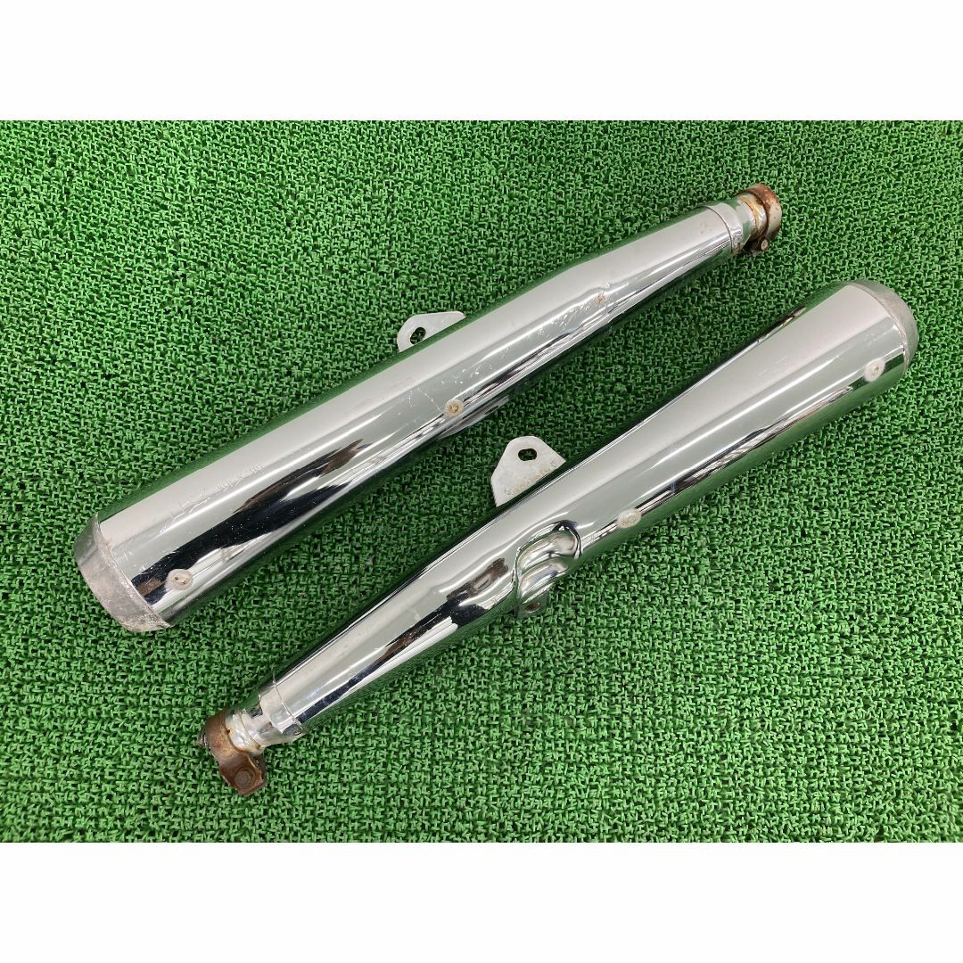 ゼファー750 サイレンサーマフラー 左右 K416 カワサキ 純正  バイク 部品 ZR750C ZEPHYR750 カスタム素材に 品薄 希少品 車検 Genuine:22321325