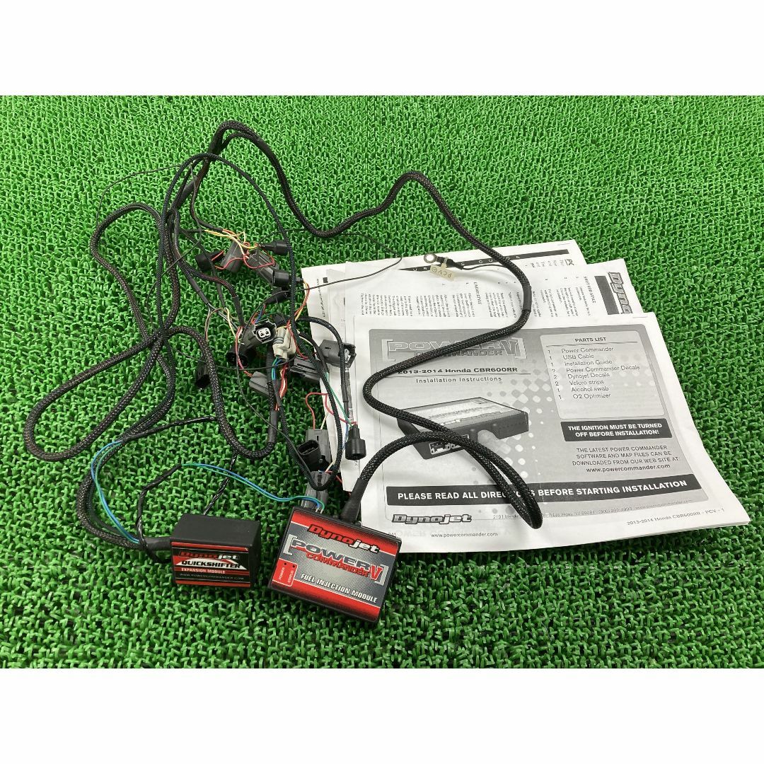 ダイノジェット製CBR600RR パワーコマンダー5 社外  バイク 部品 PC40 13-14年 クイックシフター付き 16-014 ECU 機能的問題なし:22319624