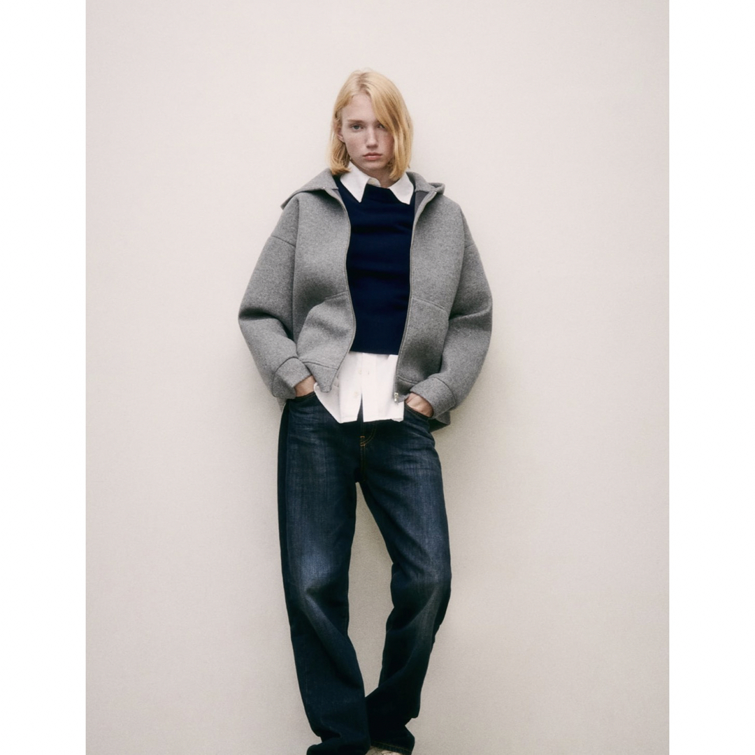 ZARA ソフトネオプレンボンバージャケットの通販 by nn's shop ZARA ソフトネオプレンボンバージャケットの通販 by nn's shop