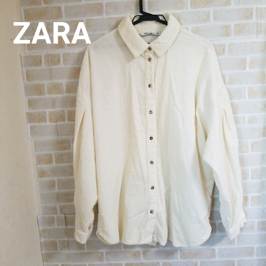 ZARA - ZARA コーデュロイバックスリットシャツの通販 by shop ...