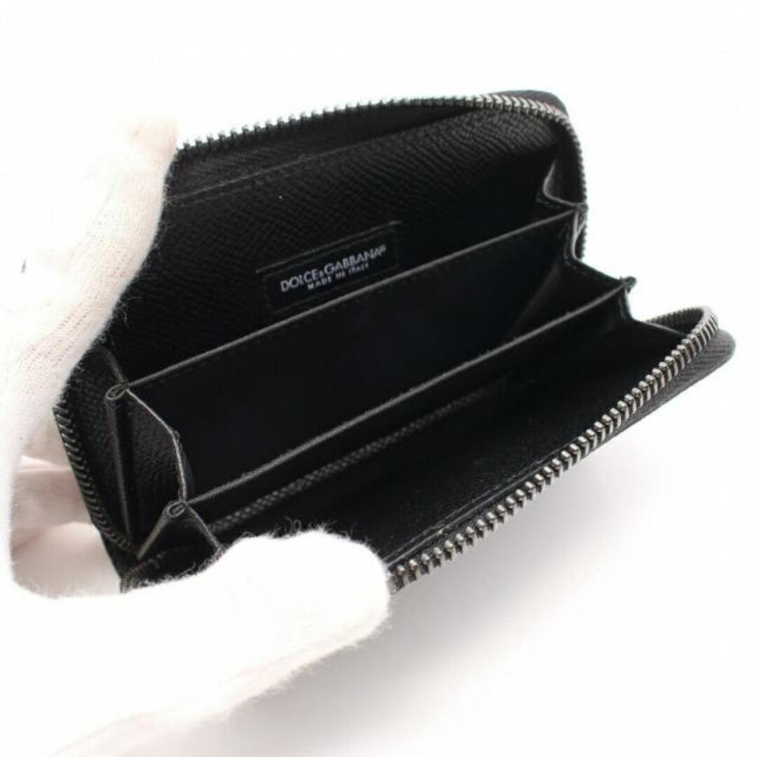 DOLCE&GABBANA(ドルチェアンドガッバーナ)の コインケース レザー ブラック ロゴプレート メンズのファッション小物(コインケース/小銭入れ)の商品写真