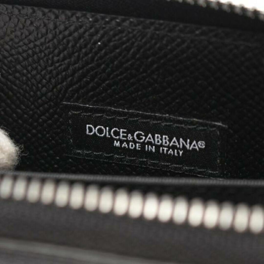 DOLCE&GABBANA(ドルチェアンドガッバーナ)の コインケース レザー ブラック ロゴプレート メンズのファッション小物(コインケース/小銭入れ)の商品写真