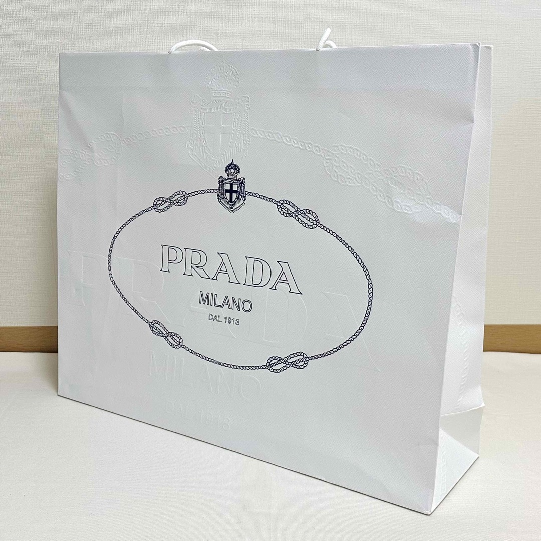 プラダ/PRADA 紙袋 ショ袋 ショッパー 白/大小4枚セット