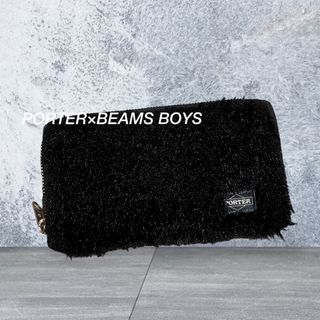 ポーター(PORTER)のPORTER×BEAMS BOY エコファー 長財布 ブラック ユニセックス(財布)