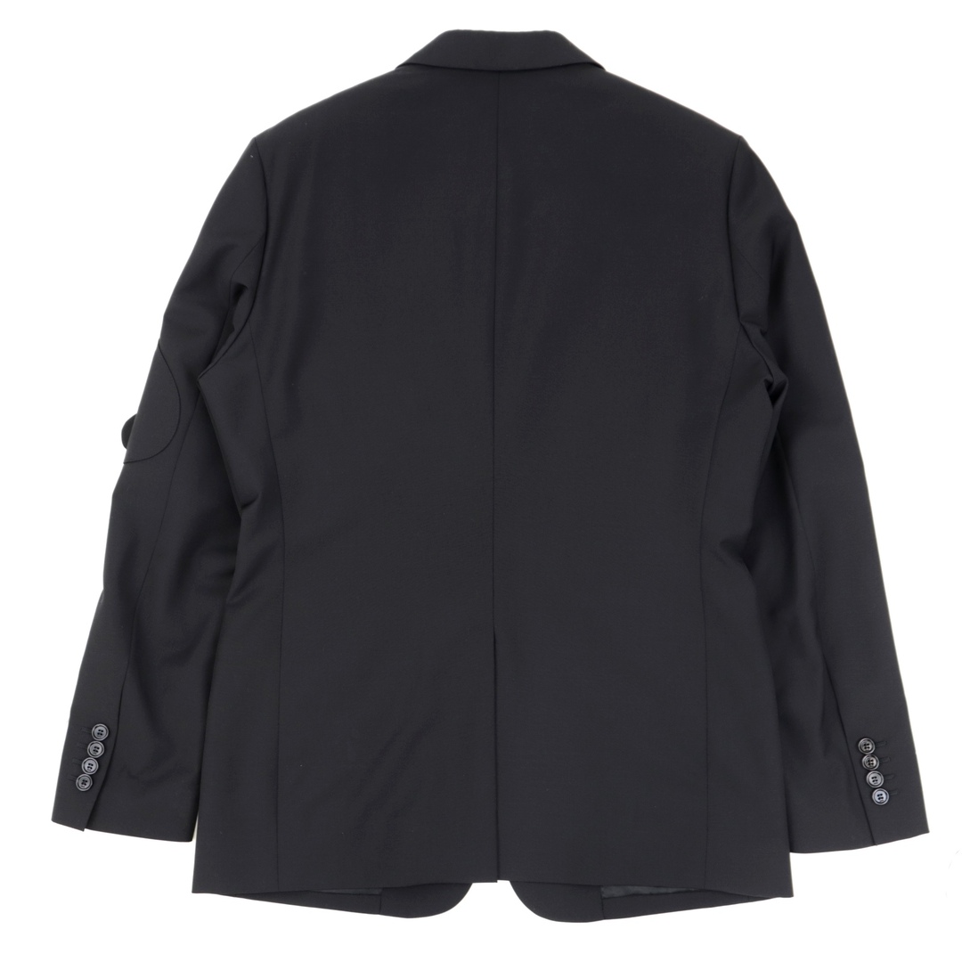 美品 ディオール・オム サドルポケット 2B シングルテーラードジャケット メンズ 黒 48 ウール モヘア DIOR HOMME