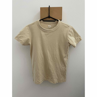 ユニクロ(UNIQLO)のUNIQLO  ユニクロ　Tシャツ　クリーム色　S(Tシャツ(半袖/袖なし))