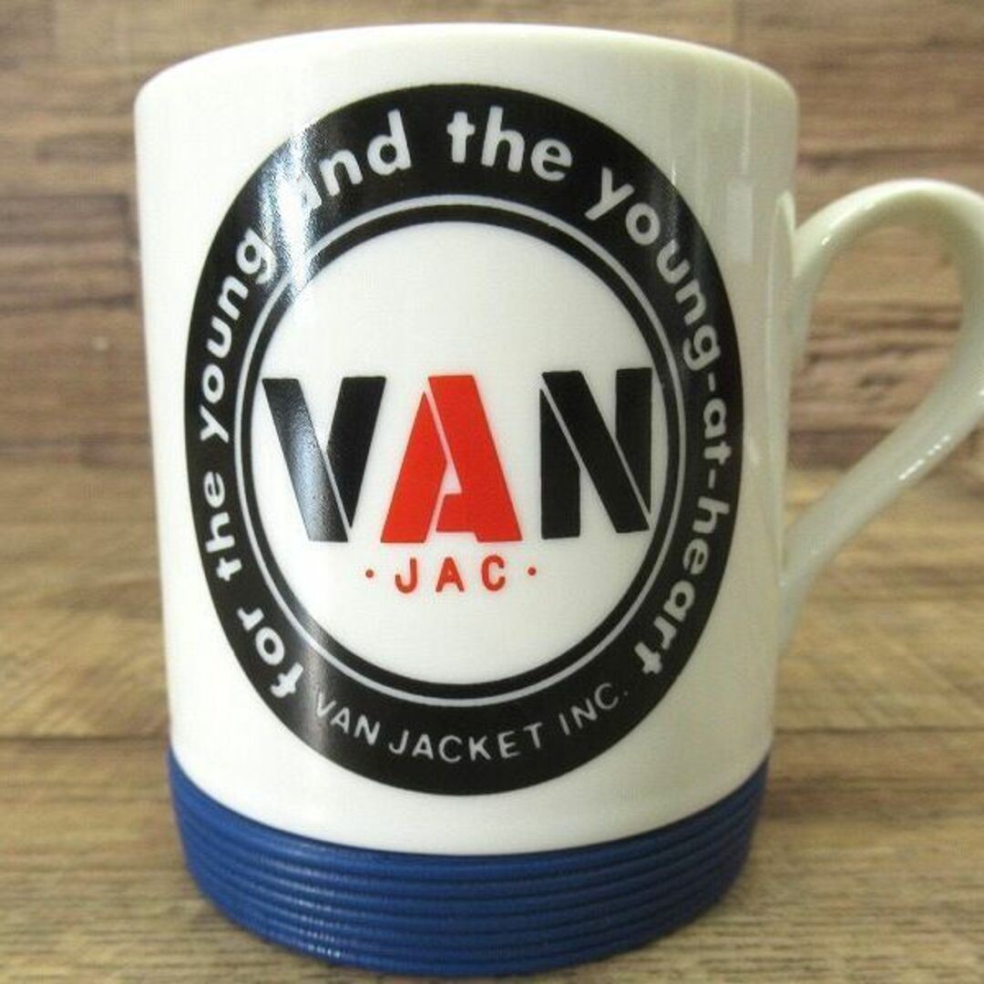 未使用保管品 現状渡し VAN JAC 丸VAN サークルロゴ マグカップ 白