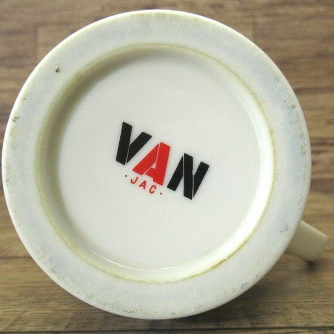 未使用保管品 現状渡し VAN JAC 丸VAN サークルロゴ マグカップ 白 4