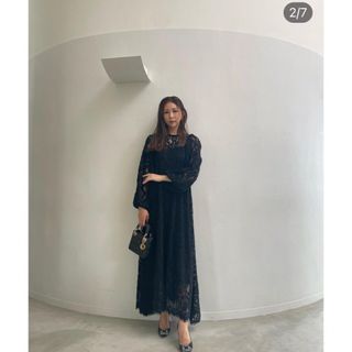 CHACOTT - 【新品タグ付】スティナ black lace dress 34 ブラックの