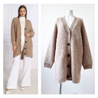 マックスマーラ(Max Mara)のweekend MAXMARA マックスマーラ  ブークレニット　カーディガン(カーディガン)