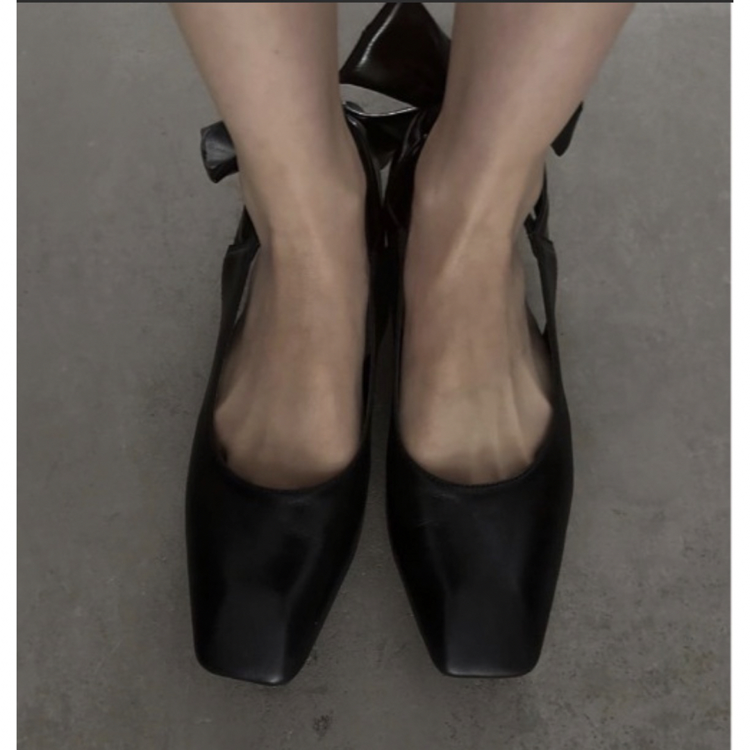 AMERI☆BACK RIBBON FLAT SHOES☆新品未使用Mサイズ