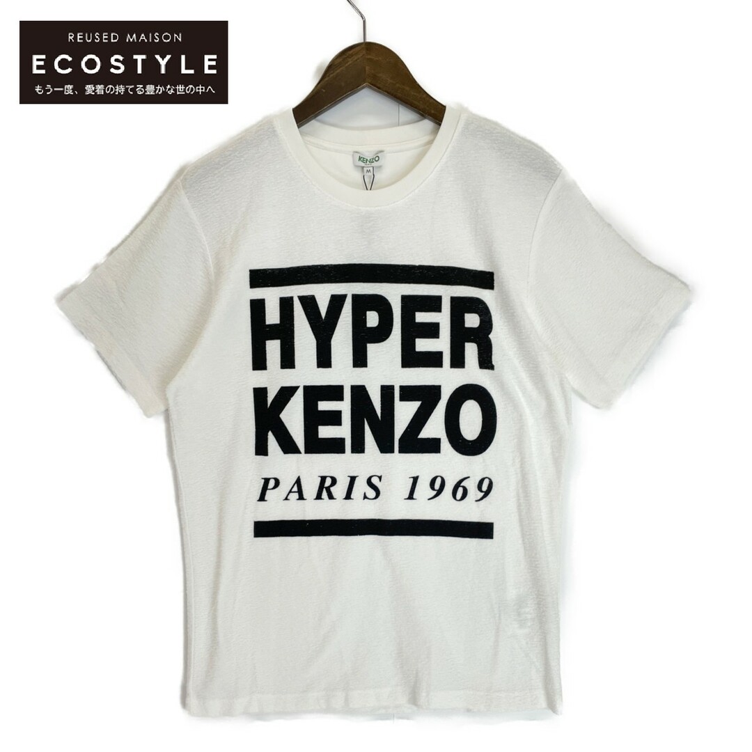 42cm着丈ケンゾー ホワイト HYPER KENZO クルーネックTシャツ M