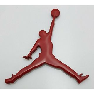 3D Air Jordan カー アルミ ステッカー レッド(その他)