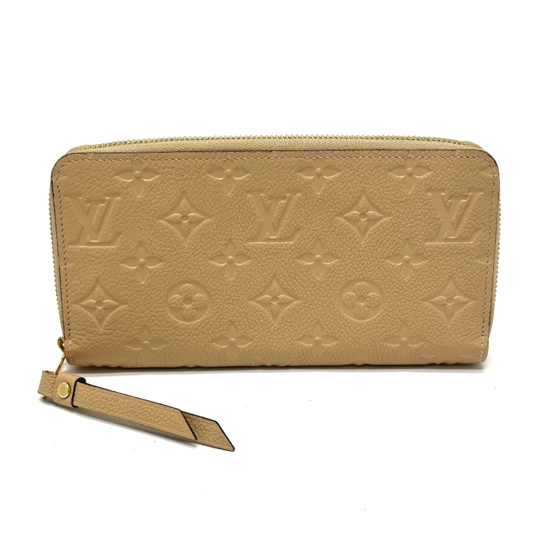 ルイヴィトン LOUIS VUITTON ジッピーウォレット M60746 モノグラムアンプラント 旧型 長財布 モノグラムアンプラントレザー ベージュ