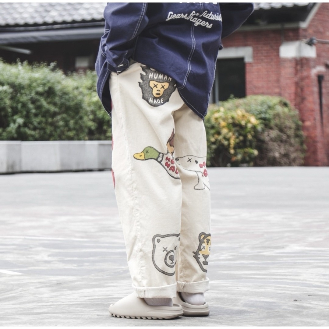 HUMAN MADE KAWS CORDUROY PRINT PANTS Sデニム/ジーンズ