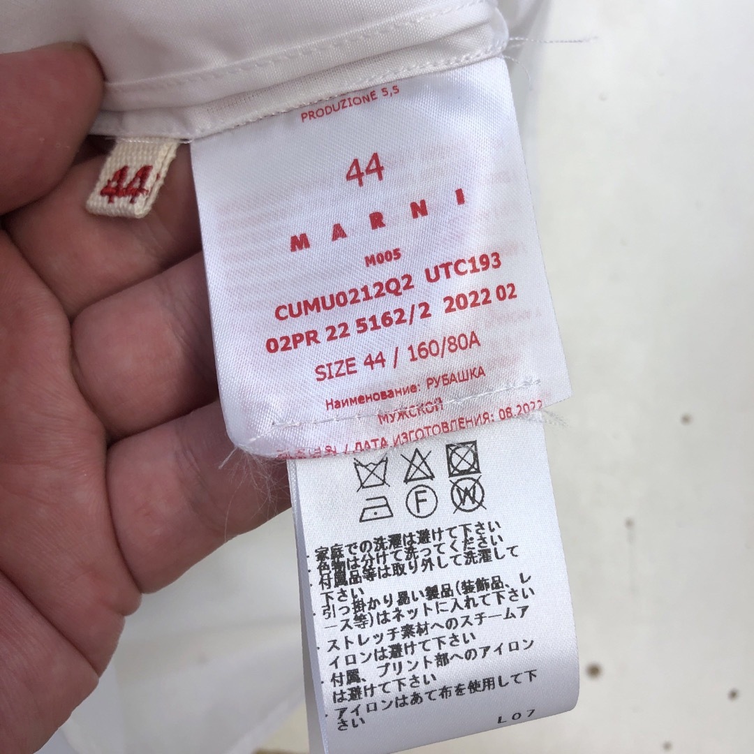 Marni - 美品 MARNI 袖切り替えシャツ(44)の通販 by 古着ストア's shop ...