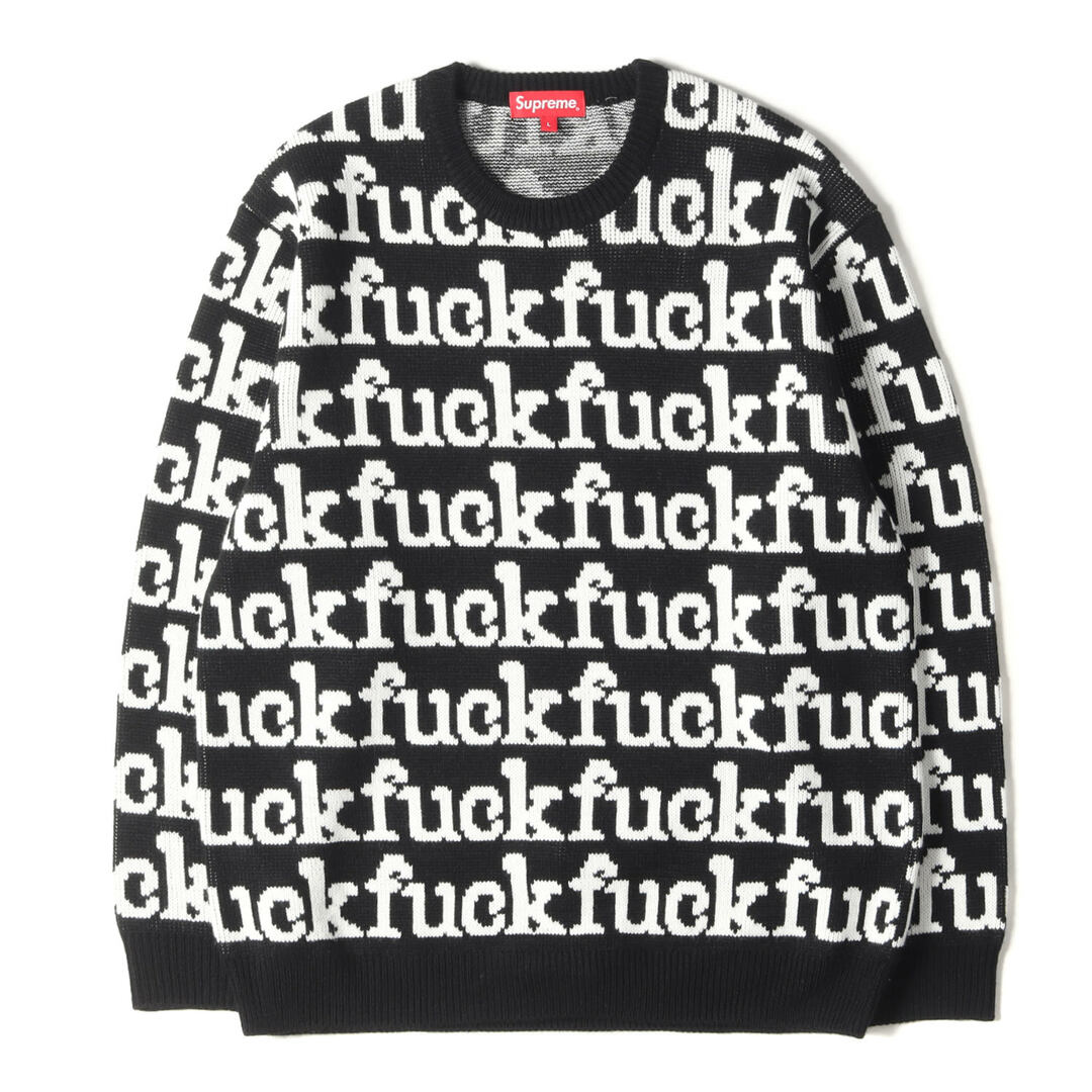 黒 XL supreme Fuck Sweater シュプリーム  セーター