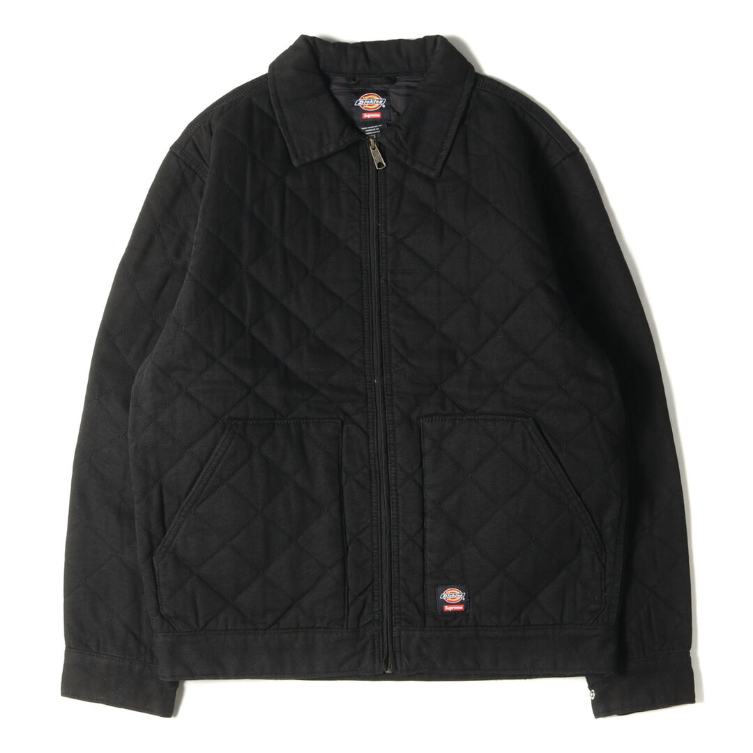 Supreme シュプリーム ジャケット サイズ:M 21AW Dickies ディッキーズ キルティング ダック ワーク ジャケット Quilted Work Jacket ブラック 黒 アウター ブルゾン コラボ【メンズ】【美品】