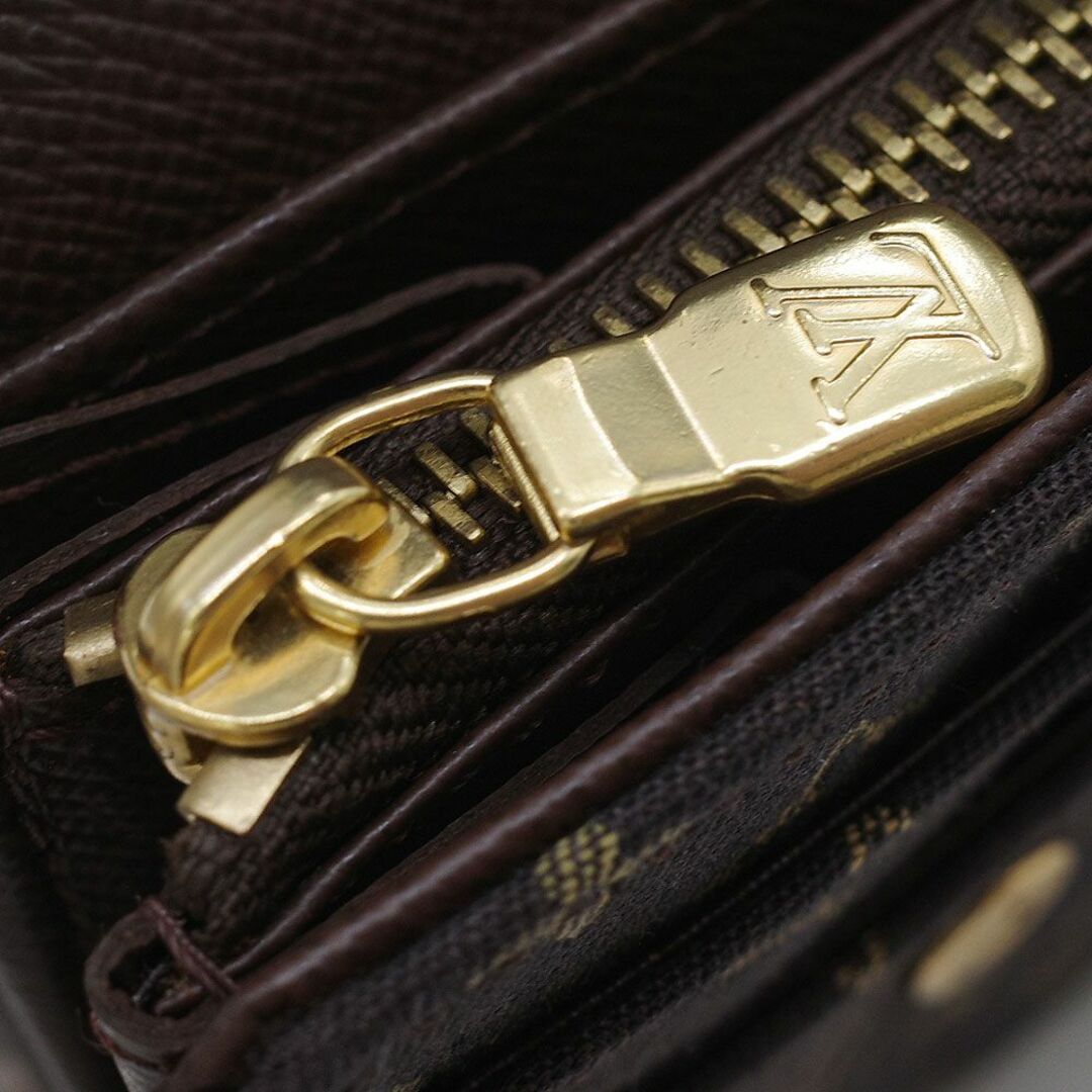 LOUIS VUITTON(ルイヴィトン)の未使用品 ルイ ヴィトン ポルトフォイユ・サラ 長財布 M95234 モノグラム・ミニラン エベヌ ゴールド金具 レディースのファッション小物(財布)の商品写真