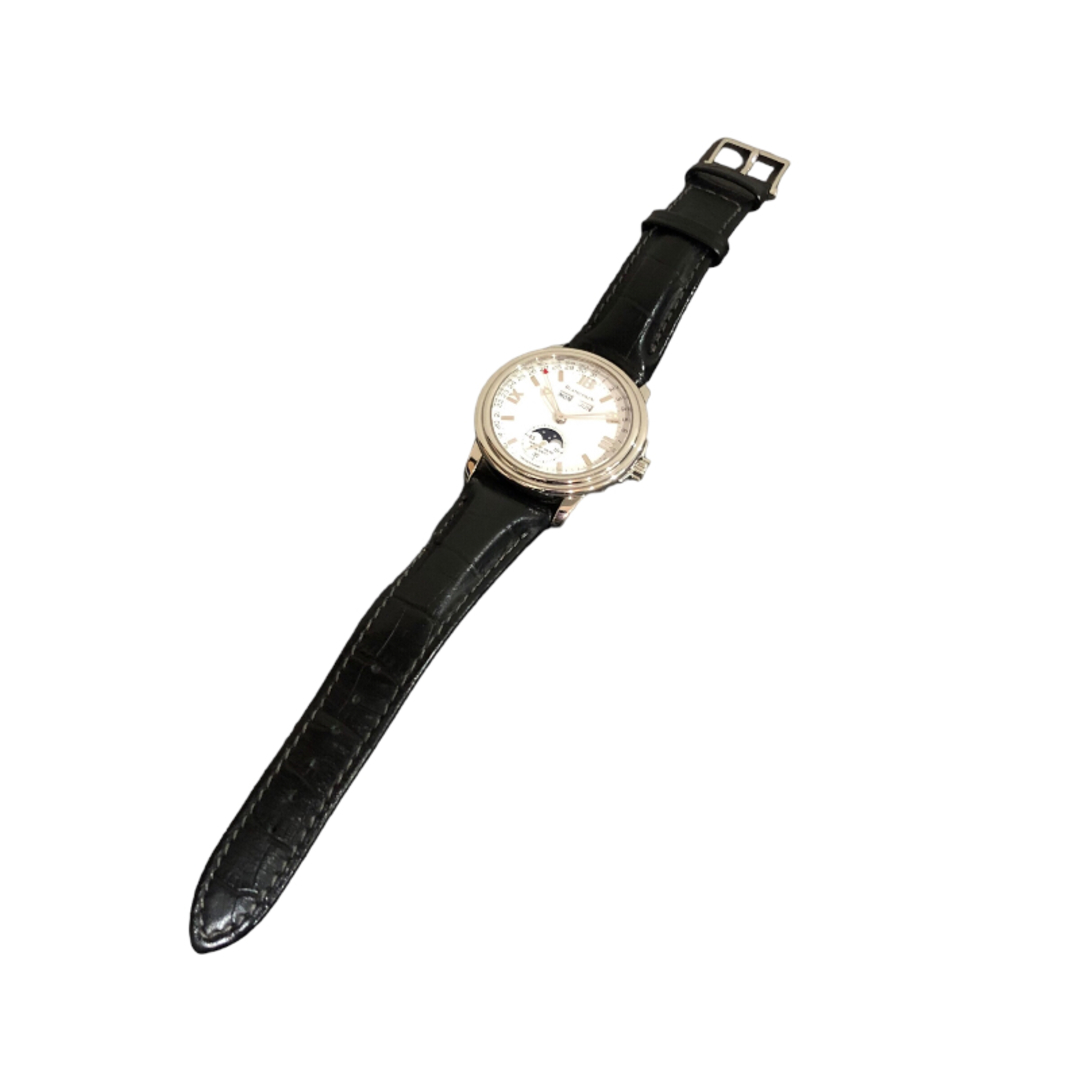 ブランパン BLANCPAIN レマン トリプルカレンダー ムーンフェイズ 白文字盤 ステンレス メンズ 腕時計