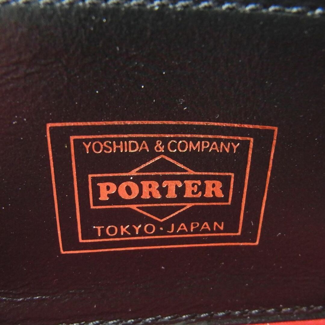 Lewis Leathers(ルイスレザー)のLewis Leathers ルイスレザー PORTER ポーター 吉田カバン ラウンドジップ レザー ウォレット 長財布 ブラック系【中古】 メンズのファッション小物(長財布)の商品写真