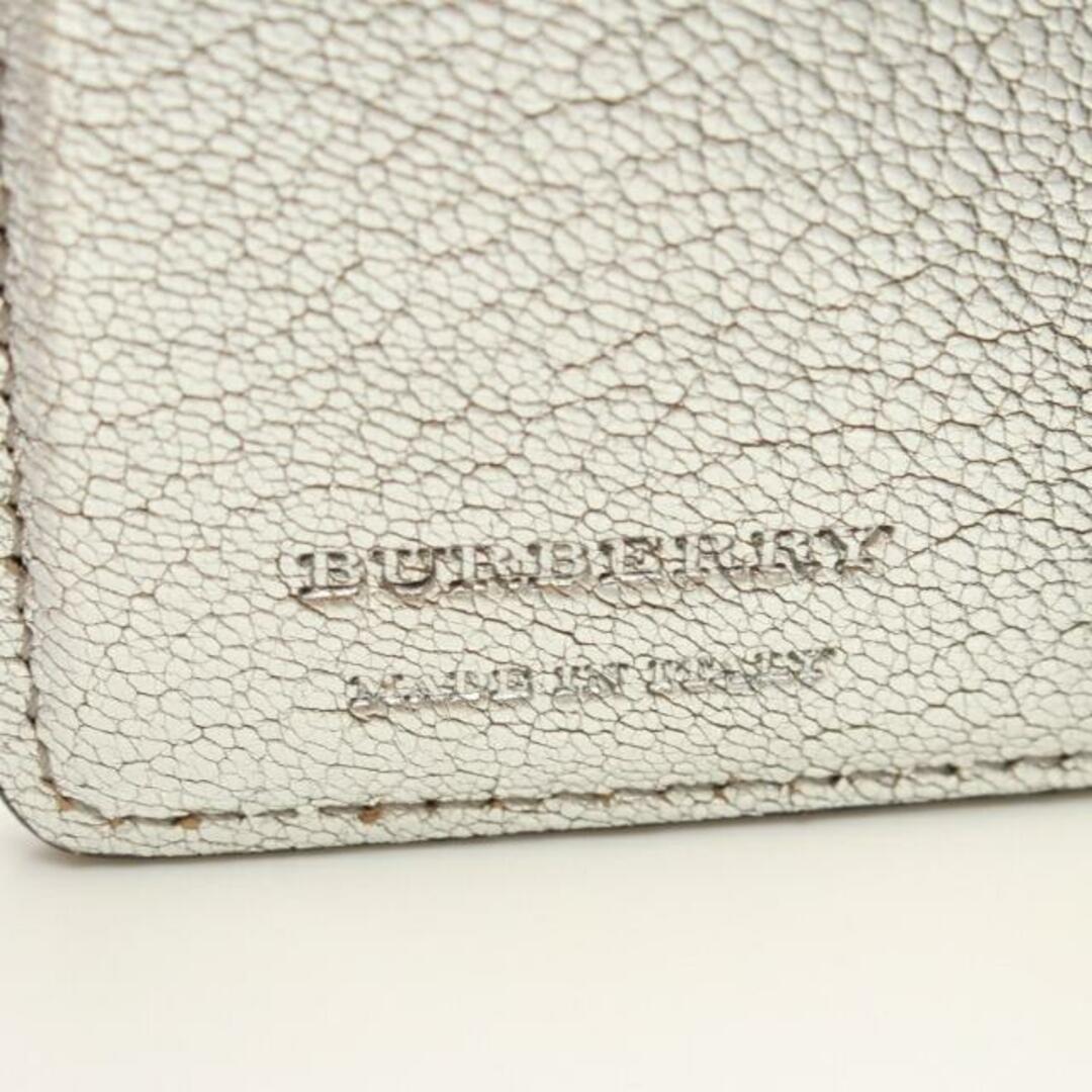 BURBERRY - Dリング 三つ折り財布 レザー シルバーの通販 by RECLO