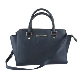 マイケルコース(Michael Kors)のMichael Kors マイケルコース レザー 2Way ショルダー トート バッグ ブラック系【中古】(その他)