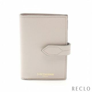 ジェイアンドエムデヴィッドソン(J&M DAVIDSON)のLOSANGE FOLD WALLET 二つ折り財布 レザー グレーベージュ(財布)